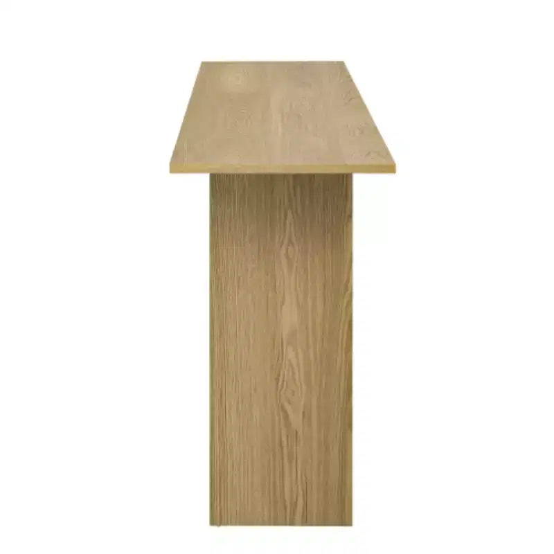 Tavolini da Consolle Curvi Moderni Blu con Ripiano Aperto, Eleganti Tavolini da Consolle per Ingresso o Soggiorno, Contenitore e Espositore