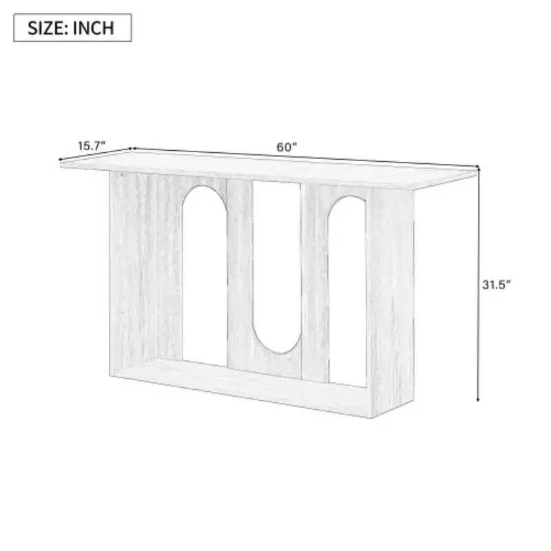 Tavolini da Consolle Curvi Moderni Blu con Ripiano Aperto, Eleganti Tavolini da Consolle per Ingresso o Soggiorno, Contenitore e Espositore