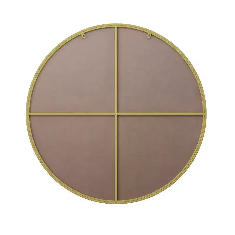 Specchio da bagno rotondo, specchio da parete con cornice in metallo moderna, specchio da parete con rivestimento anti-appannamento per bagno e soggiorno, oro