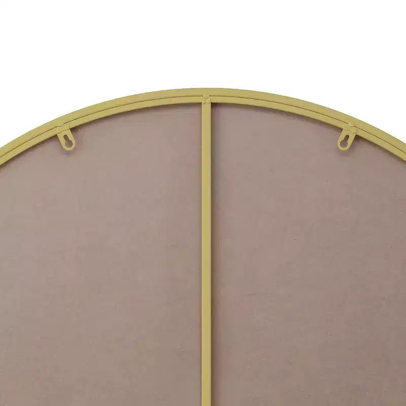 Specchio da bagno rotondo, specchio da parete con cornice in metallo moderna, specchio da parete con rivestimento anti-appannamento per bagno e soggiorno, oro