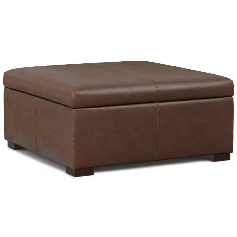 Pouf-tavolino quadrato contenitore largo 91 cm