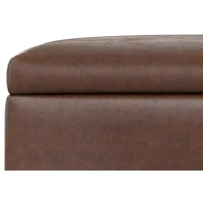 Pouf-tavolino quadrato contenitore largo 91 cm