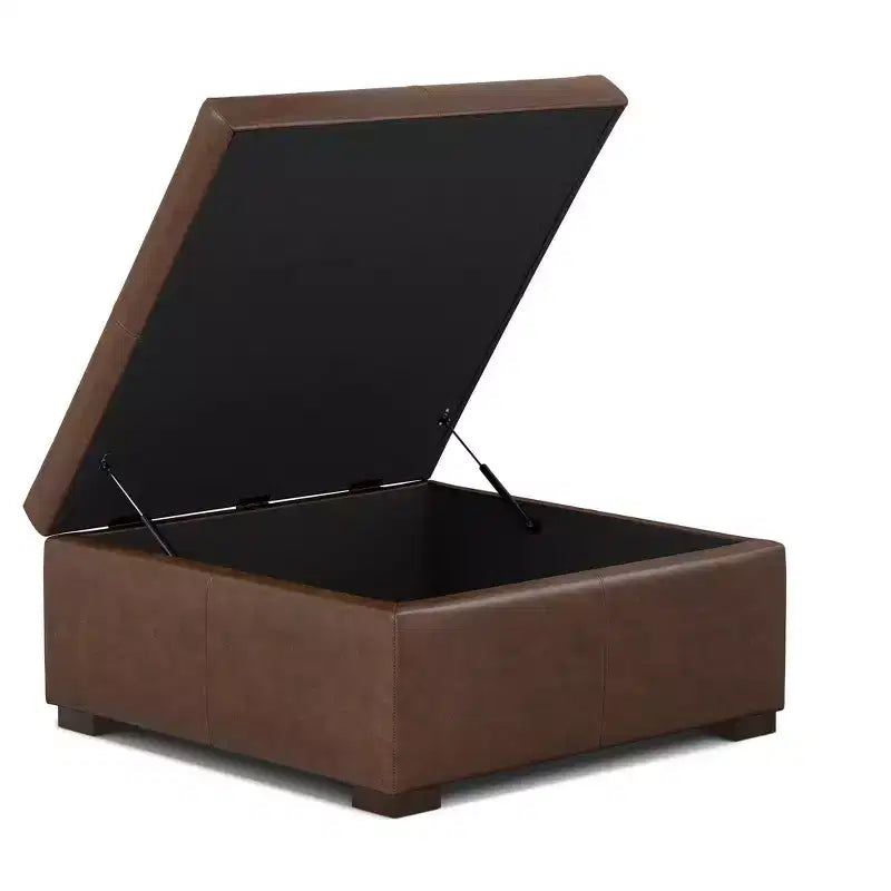 Pouf-tavolino quadrato contenitore largo 91 cm