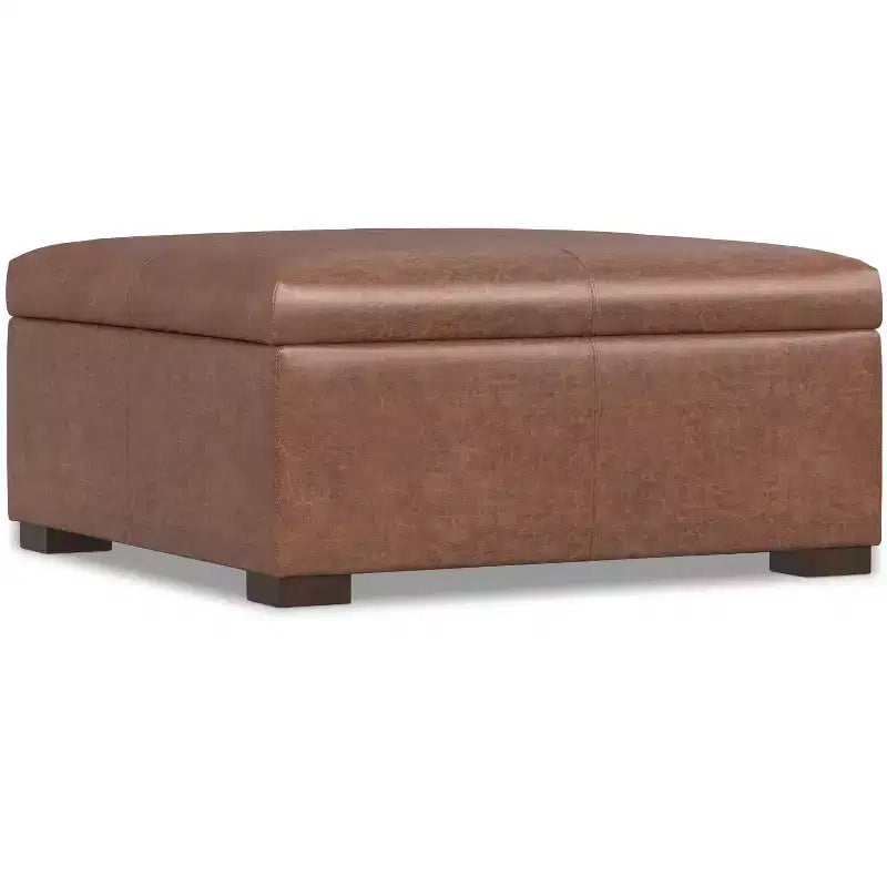 Pouf-tavolino quadrato contenitore largo 91 cm