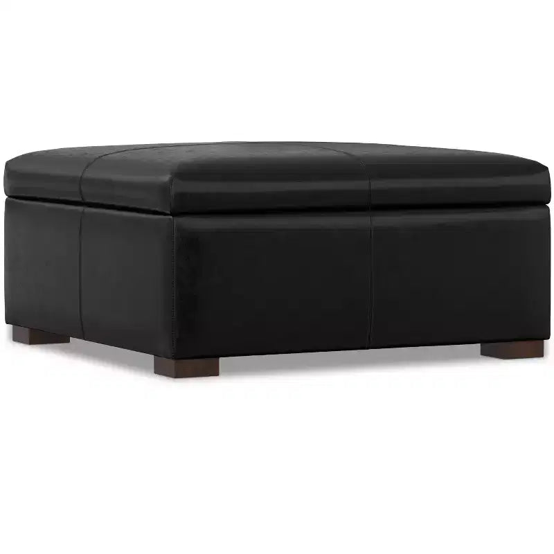 Pouf-tavolino quadrato contenitore largo 91 cm