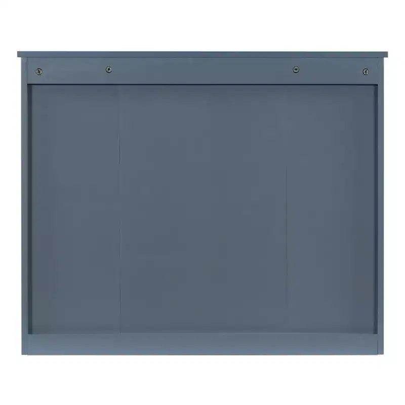CASAINC 35 x 28 Specchiera da Bagno con 6 Ripiani a Giorno, Mobiletto Farmacia da Parete (No Mobile Lavabo)